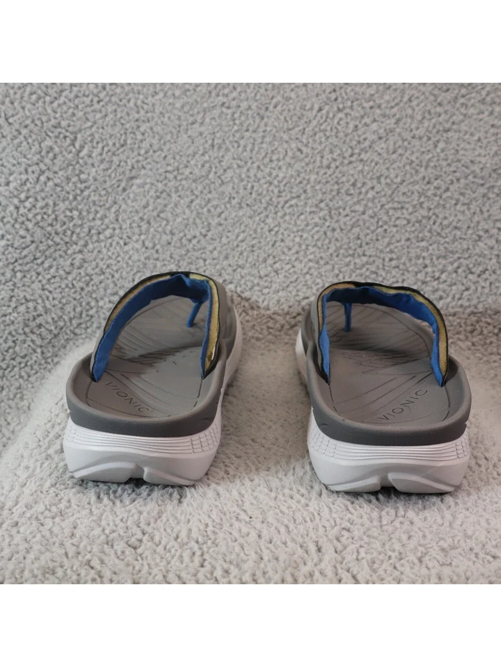 Vionic Restore Charcoal Vapor Flip Flop Sandal Men 7.5 / W 9